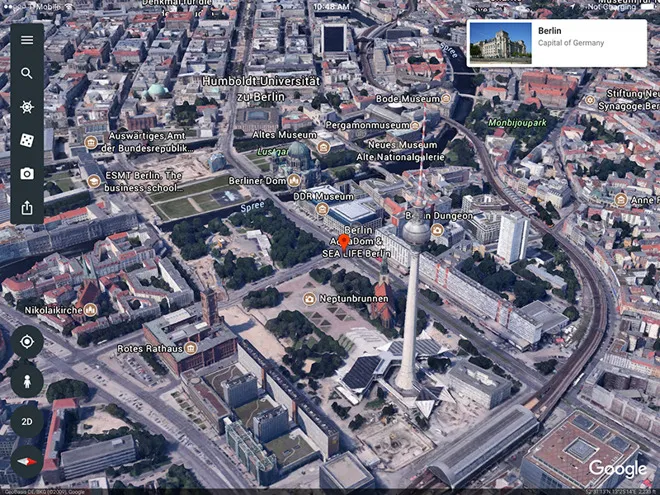 Google Earth iOS版获得更新 带来3D地图与知识卡功能