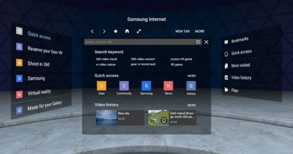 三星Gear VR Internet应用引入对WebVR的支持