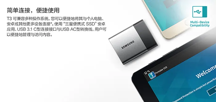 王思聪会入手吗？三星Portable SSD T3上市 