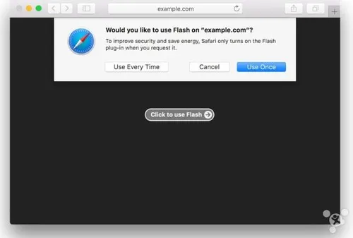 苹果在Safari 10浏览器中用新方法处理Flash