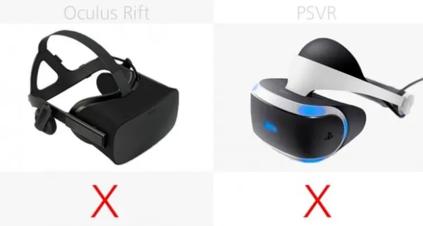 [图]Oculus Rift和PlayStation VR规格参数对比