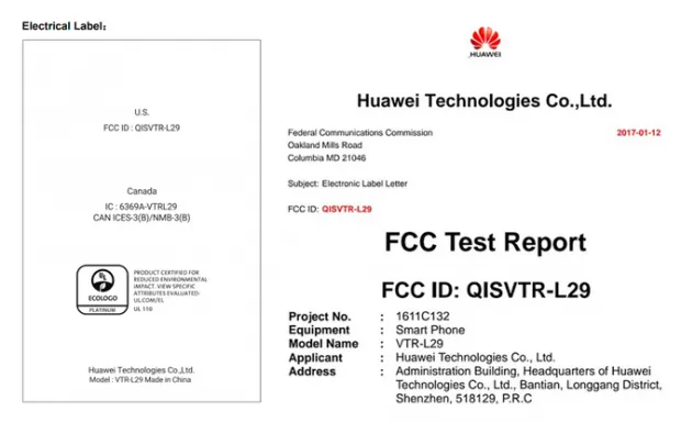 华为P10通过北美FCC许可 确认配备3100毫安电池