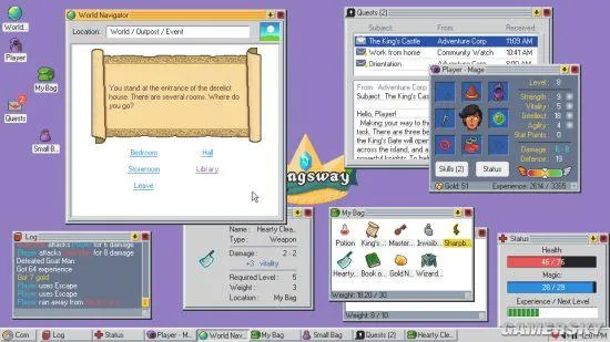 仿Win95风RPG游戏《王道》发售：在OS中拯救世界