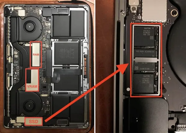 带有OLED触摸栏的MacBook Pro无法更换固态硬盘