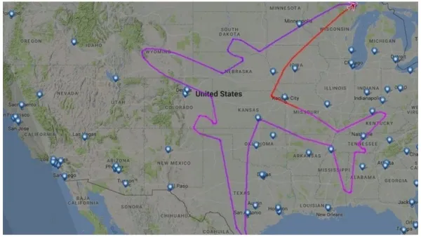 民航早报：漂亮！波音787在天上画出飞机轮廓