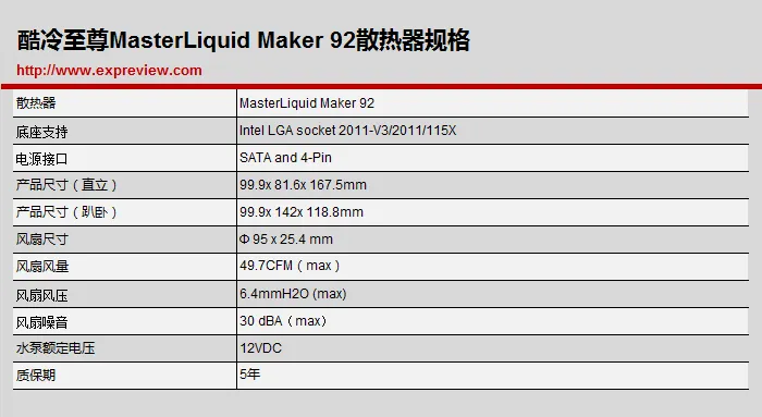 酷冷至尊MasterLiquid Maker 92散热器评测：塔式水冷还能变形