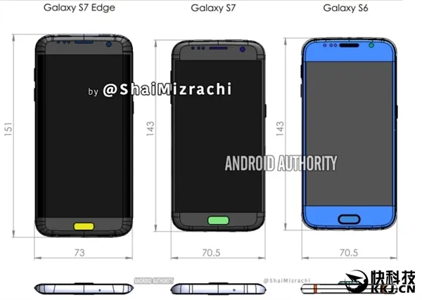 三星Galaxy S7完全曝光：围殴iPhone 7！