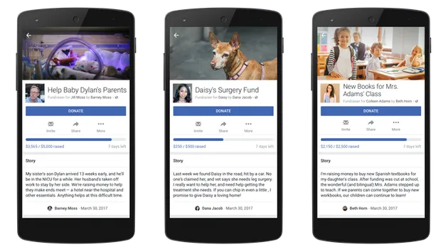 Facebook推出个人筹款工具：逢病遇灾可直播筹钱
