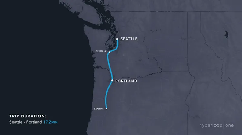 Hyperloop One离梦想越来越近 超级高铁或首先出现在这些地方