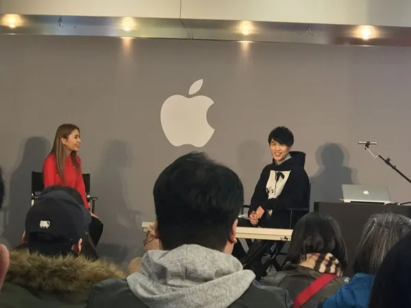 音乐才子宫阁在王府井Apple Store举办活动