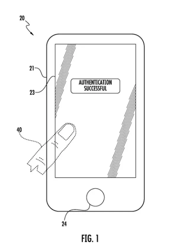 苹果新专利：未来iPhone可在屏幕任意位置按压指纹解锁