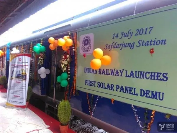 为减少污染 印度推出太阳能火车：画风太美