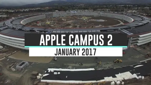 新年新气象:苹果 Campus 2营地1月最新航拍视频