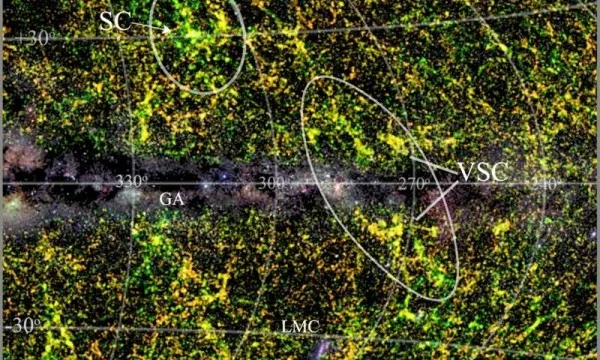 天文学家在银河系附近找到了一个超级星系团