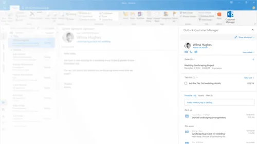 微软 Outlook 升级，集成轻量级 CRM 功能