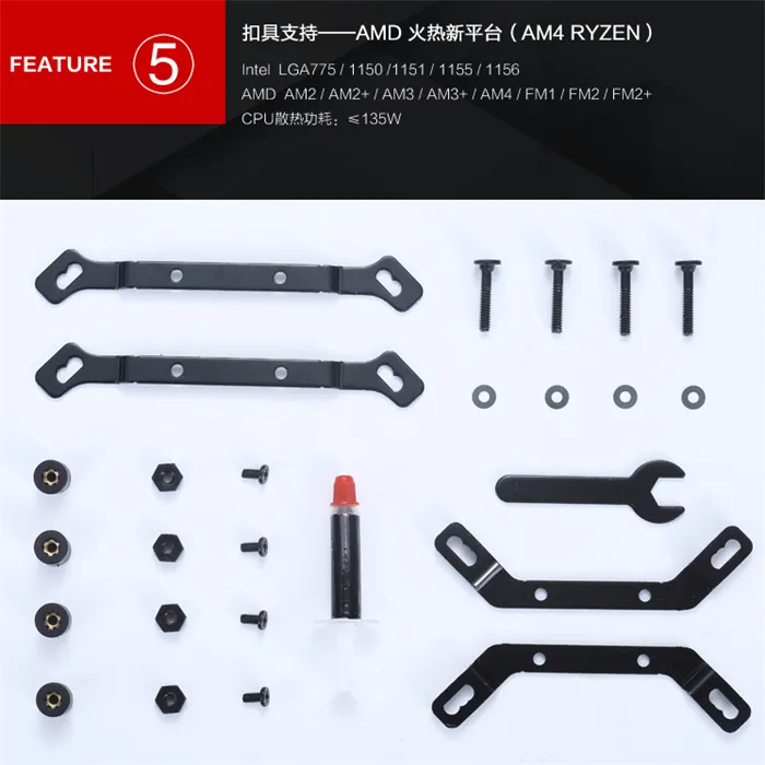 乔思伯CR-101下压式散热器上市，尺寸更大光效更好