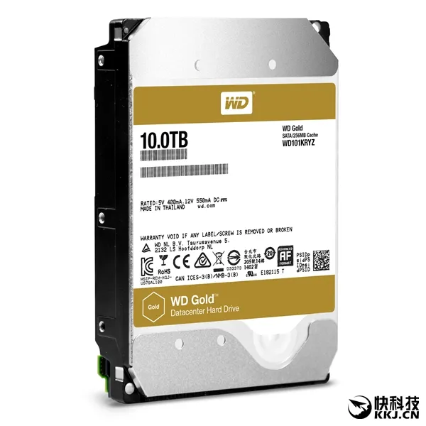 普及10TB！西数发布新款金盘：性能暴涨21％