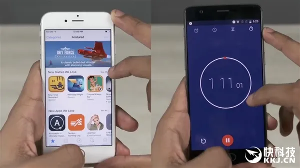 一加3对比iPhone 6S速度测试：遗憾落败