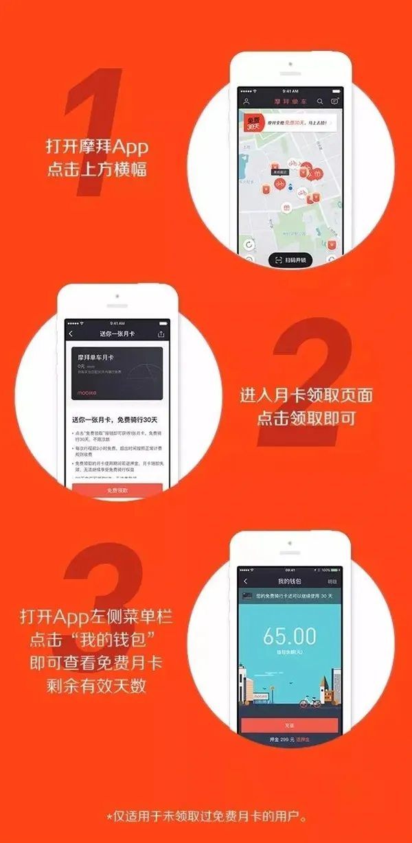摩拜免费骑1个月活动即将结束：没领的速来