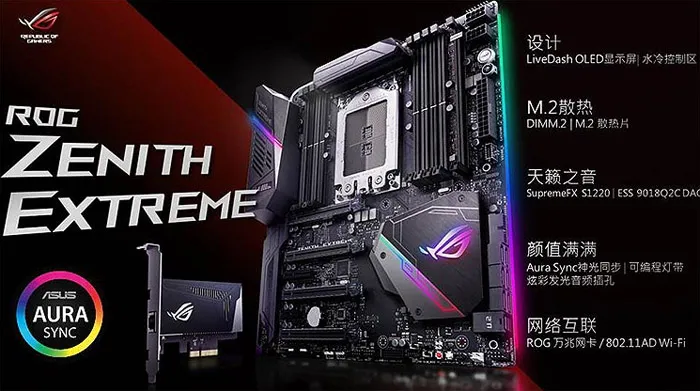 ROG x399旗舰ZENITH EXTREME开始预售，价格是惊人的6999元