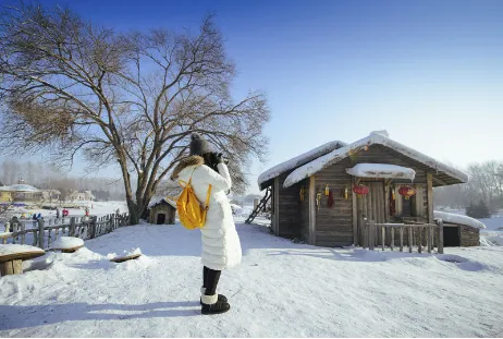 同程验客哈尔滨伏尔加庄园冰雪体验之旅完美收官