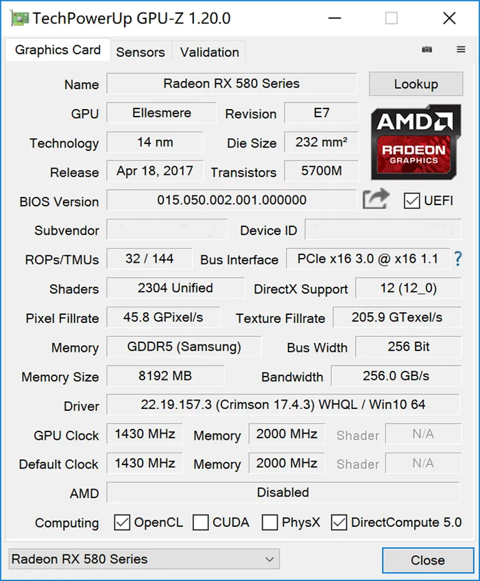 AMD RX 480刷BIOS一秒变RX 580?事实没有你想象中美好