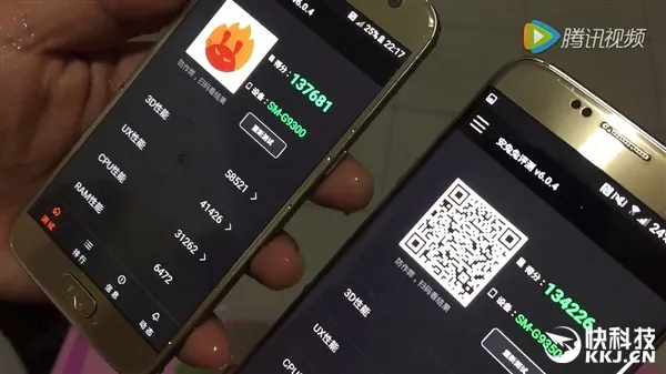 三星S7/S7 Edge再秀防水神技：操作自如 跑分更猛