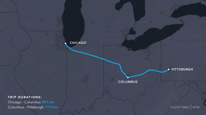 Hyperloop One离梦想越来越近 超级高铁或首先出现在这些地方