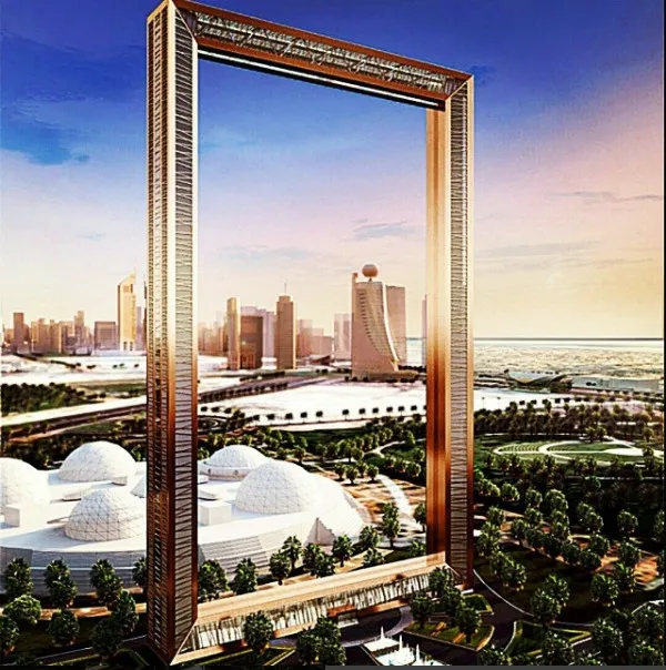 迪拜新地标太逆天50层楼高的纯金相框