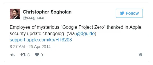 Google精英黑客团队Project Zero：守护全世界的安全