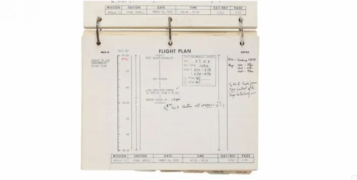 阿波罗13号飞船珍贵航行计划将拍卖