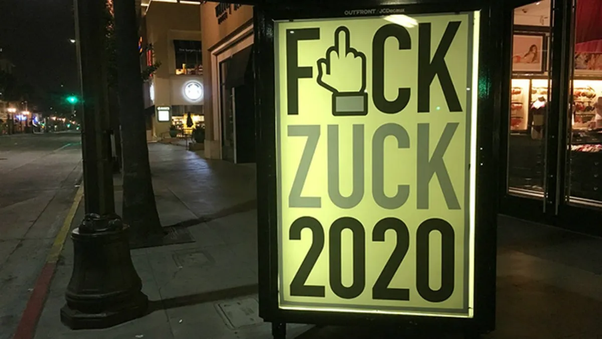 街头艺术家因侮辱扎克伯格竞选总统被Facebook封号