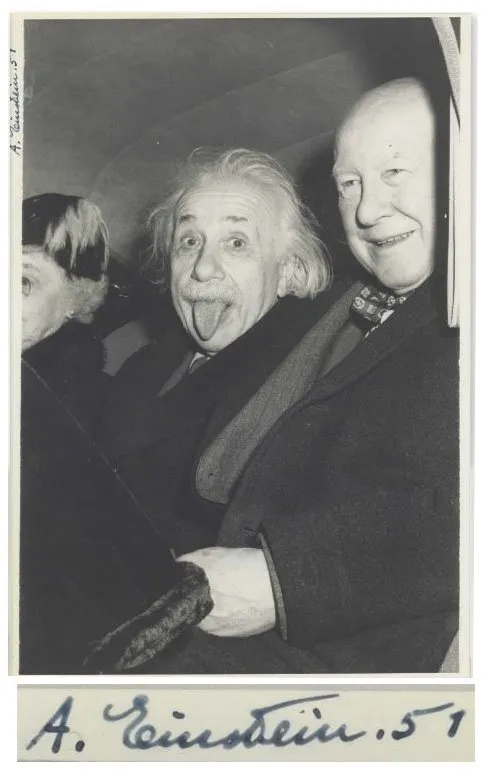 爱因斯坦经典“吐舌照”被卖出：84万成交