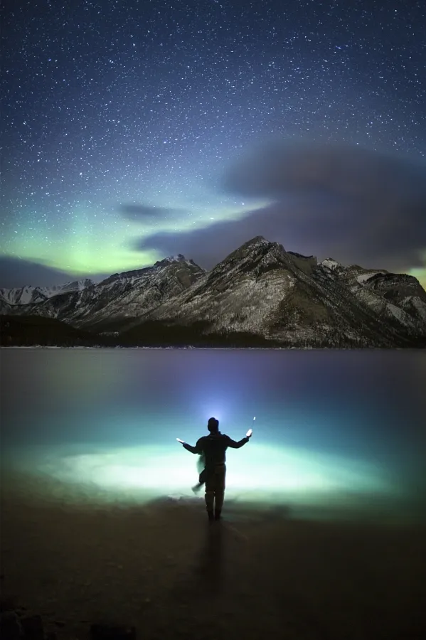 极地夜空！这样自拍才叫高大上