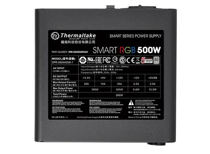 RGB灯效停不下来，Thermaltake推出Smart RGB系列电源