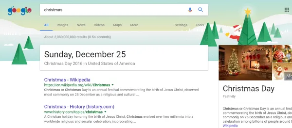 [图]Google为节日搜索装点页面：Festivus竟跳转出一根棍子
