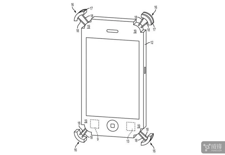 苹果新专利：为iPhone手机壳设计安全气囊