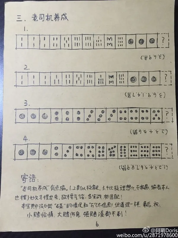 老司机带你飞：网友手绘《麻将宝典》走红