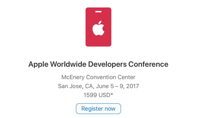 WWDC 2017注册结束：部分幸运儿已收到苹果确认邮件