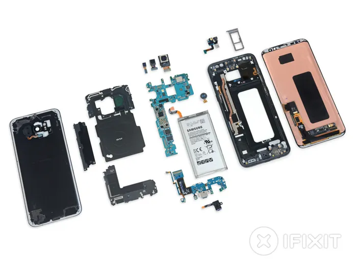 iFixit对三星Galaxy S8/S8+下手拆解，大量粘合剂加固电池