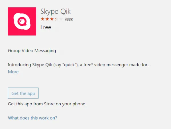 微软视频消息应用Skype Qik将在3月24日后下架并停止服务