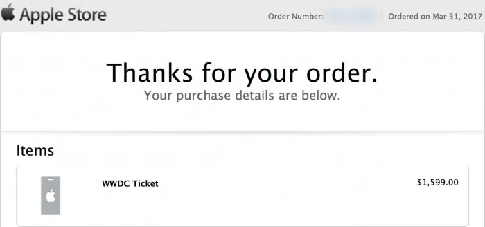 WWDC 2017注册结束：部分幸运儿已收到苹果确认邮件