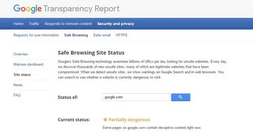谷歌严重警告：谷歌是个危险的网站