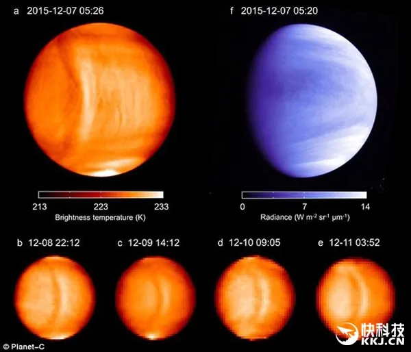 日本探测器观测金星大气中的神秘笑脸：就是这样