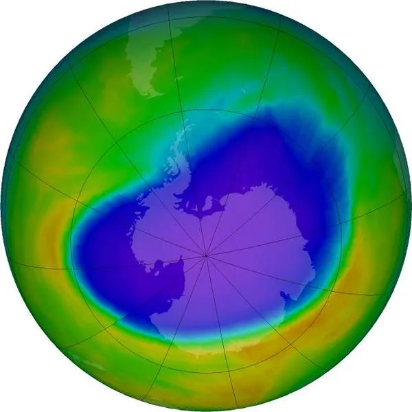 2016年南极臭氧洞大小符合科学预期