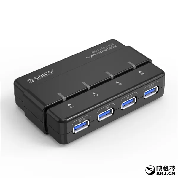 四口全速狂飙！Orico全球首发真USB 3.1 Hub