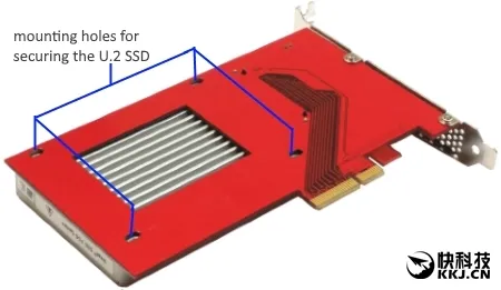 U.2接口SSD无处可插？转接卡来救命
