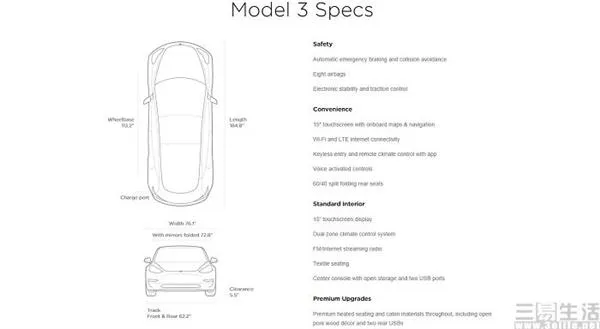 特斯拉Model 3开始交付 你想知道的都在这