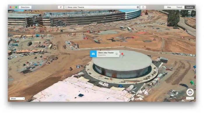 苹果地图更新：加入Apple Park信息、卫星图像