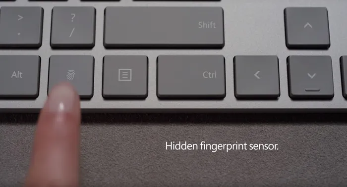 微软商城上架新款Modern Keyboard，超赞的隐藏式指纹识别